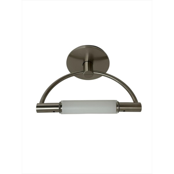 Cini&nils 585 gradi mini-ceiling lamp with satin finish and opal diffuser with 150W R7S bulb