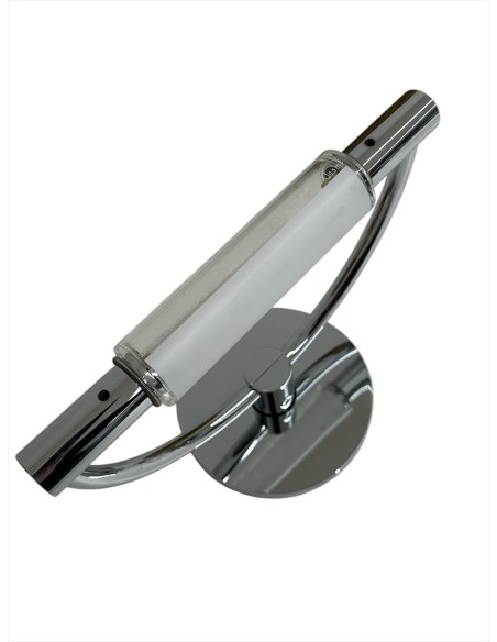 Plafonnier Cini & Nils 529 Gradi Mini, cadre chromé, diffuseur opaque/transparent R7S 150 W