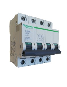 Schneider 25151 4p 63a 10kw D c60 circuit breaker