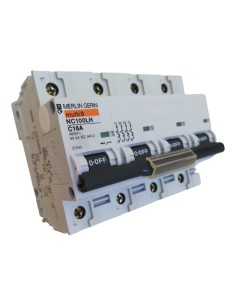 Schneider/merlin gerin interruttore automatico magnetotermico nc100lh 4p 16a curva c 50ka