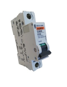 Merlin Gerin 25085 1P 10A 10K Circuit Breaker Curve D C60