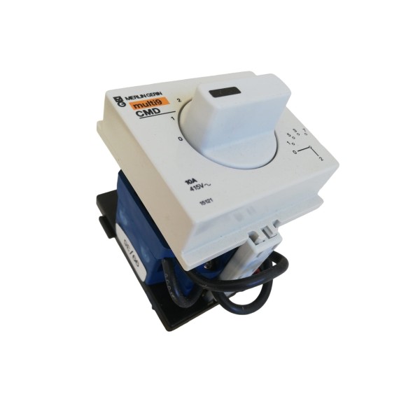 Merlin gerin 15121 commutatore rotativo 5 posizioni 0-1-2-3-4 1p 10a 2 moduli 415vac