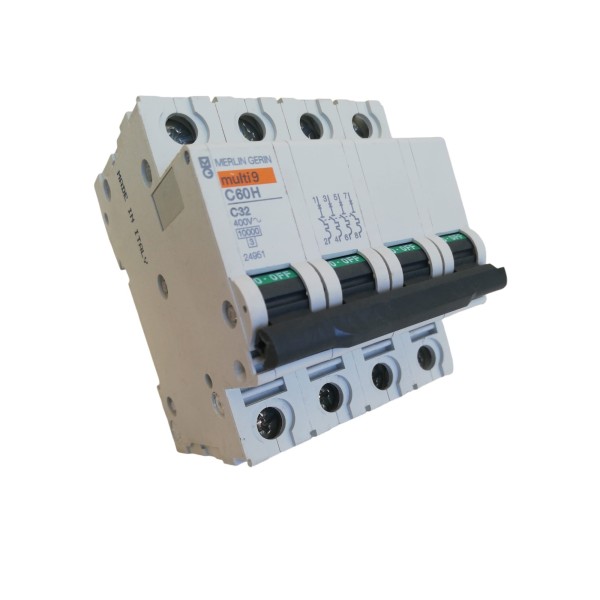 Merlin gerin 24951 interruttore automatico magnetotermico 4p 32a 10k c 4mod c60