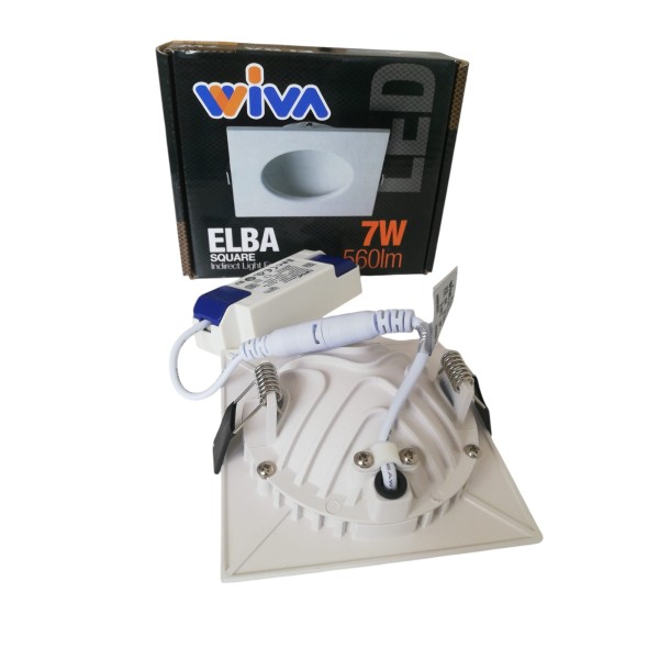 WL ELBA-SQ DWL FIX 7W NO WFL BLANCO