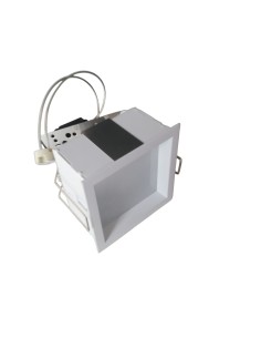 Spot encastré Delta Light Carree GT S1 W blanc avec verre dépoli GX5.3 12 V