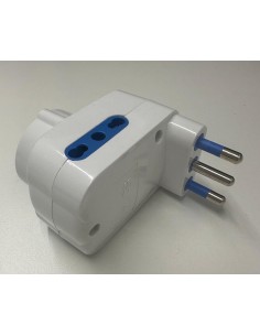 Faeg 8115 Dreifach-Schuko-Adapter 16A Stecker 2 Bipas-Steckdosen 10//16A c//int 2