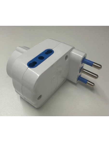 Faeg 8115 triple Schuko adapter 16A plug, 2 10/16A two-way sockets with switch