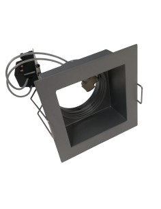Delta light 202 20 01 a Carree s1-faretto incasso 50w gx5,3 grigio 80x80mm foro 60x60mm
