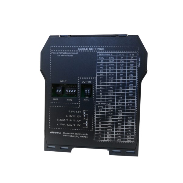 Module convertisseur de tension CA Seneca (alimentations 9..40 Vcc/19/28 Vca)