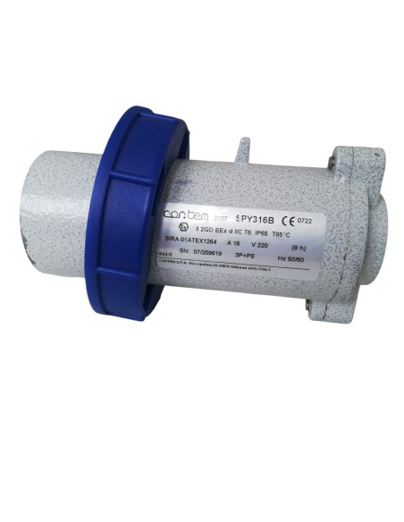 Enchufe atex 3p+t 16a 220v