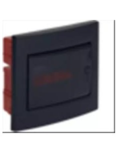 Bocchiotti B04109 12-module flush-mounted switchboard, black, IP40