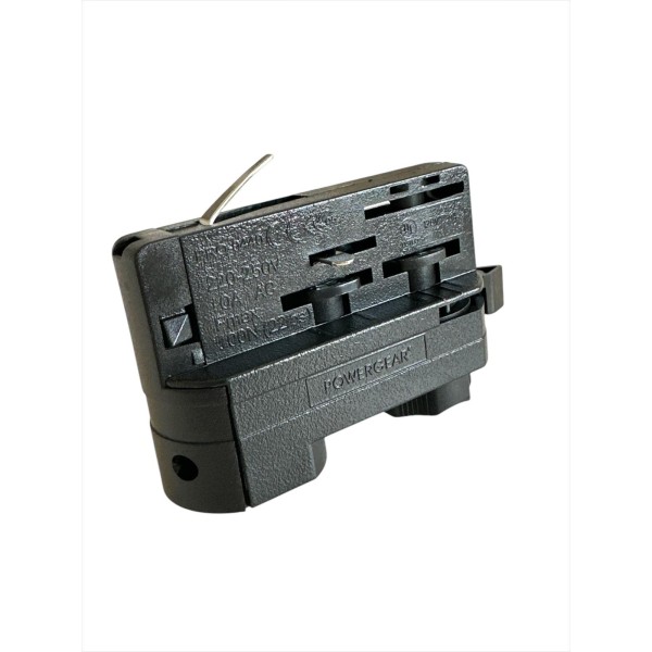 Powergear PRO-0440-B adattatore classico a 3 circuiti nero per binario CLASSIC 3-CIRCUIT ADAPTER