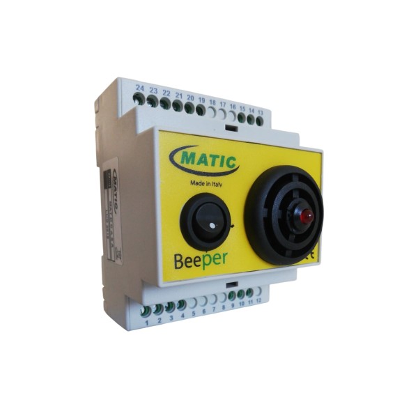 Dispositif d'avertissement visuel/acoustique Matic dcasa multivoltage din