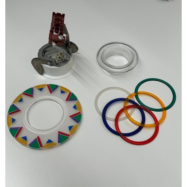 Martini 34374.98 Spot encastré Cico diamètre 50 mm, graphite transparent, culot GU5.3