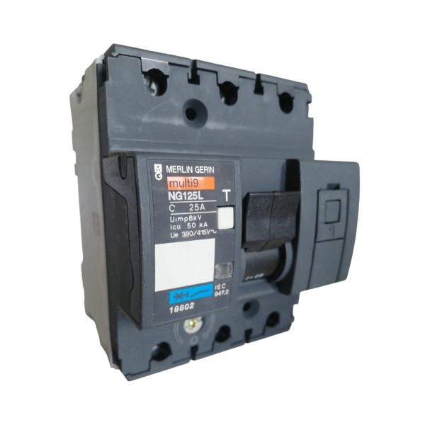 Merlin gerin 18802 interruttore automatico ng125l 3p 25a curva c 50ka