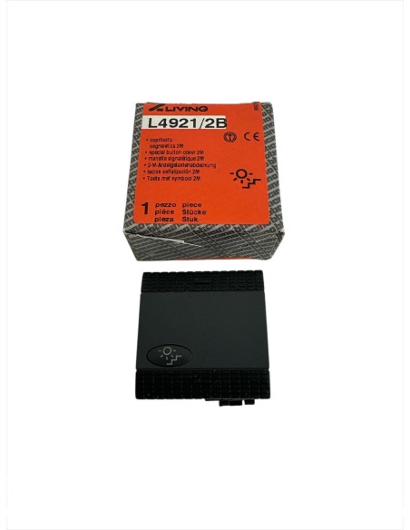 Bticino l4921/2b screen-printed key cover 'stair light' 2 modules living international
