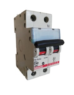 Bticino F81N/40 Interrupteur magnétothermique 1+n 40a 6k c 2modules