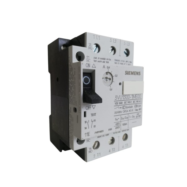 MOTOR PROTECTION SWITCH 0.4-0.6A 1NA1NC