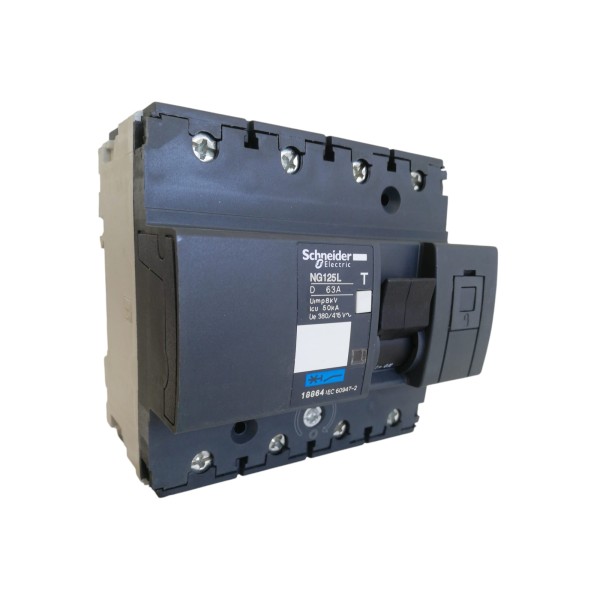 INTERRUPTEUR AUTOMATIQUE MAGNÉTOTHERMIQUE NG125 4P 63A 50K D