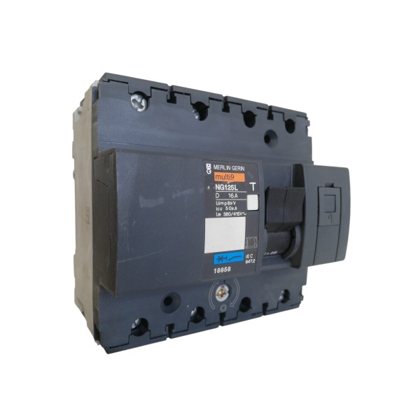 INTERRUPTEUR AUTOMATIQUE MAGNÉTOTHERMIQUE NG125 4P 16A 50K D