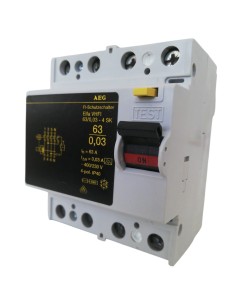 DIFFERENTIAL SWITCH 4P 63A 0.03 6KA 831-788-588