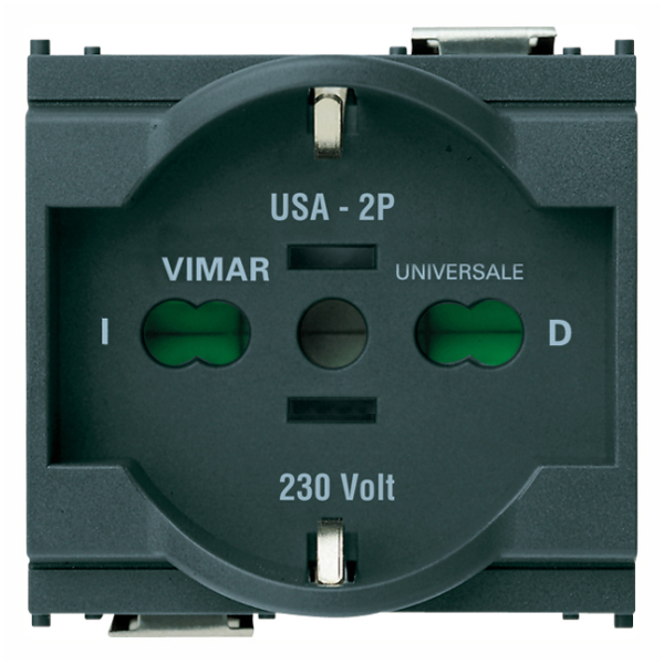 Vima 16210 Universal Safety Socket Idea 2 Modules Grey