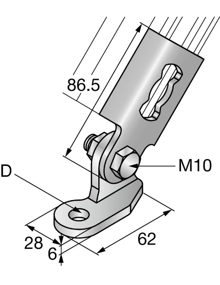 Hilti 2083725 cerniera sismica mqs-ac-10