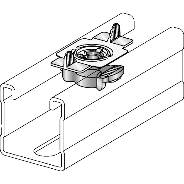 Écrou papillon galvanisé Hilti 369694 MQ3D-B M6 pour la fixation des supports