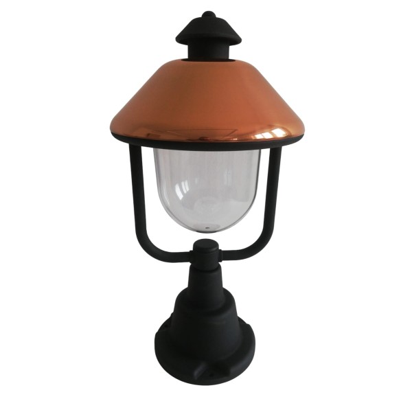 Garden light 94033/cu lanterna nanetto rame e27 nero ip44