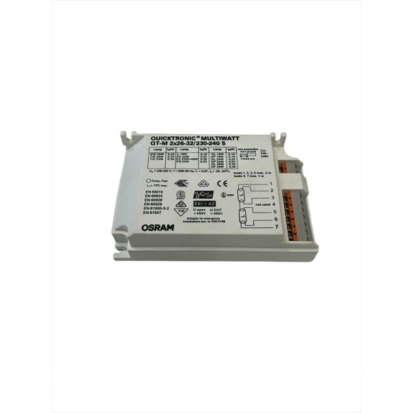 Osram QTM2X2632 Alimentatore elettronico Qt-m 2x26-32/230-240 s vs20