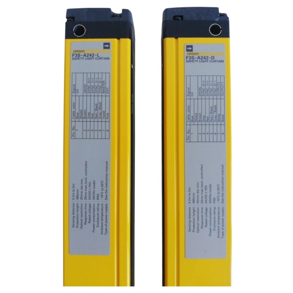 Capteur de barrière de sécurité Omron F3S-A242 24 V CC 2-5 m 460 mm