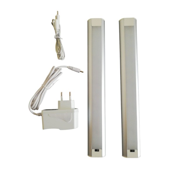 Melchioni 499047645 kit barra in alluminio led 5w 3 m touch 4000k