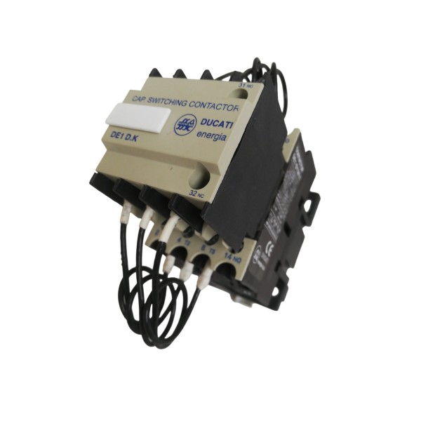 DUCATI CONTACTOR FOR CAPACITORS 3P 12.5KVAR 230V 1NA1NC