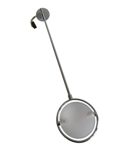 Fontana arte 3138/1cr chrome wall lamp nobi 78 with reflector