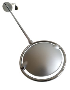 Fontana arte 3138//1cr nobi 78 aplique con reflector cromado 2