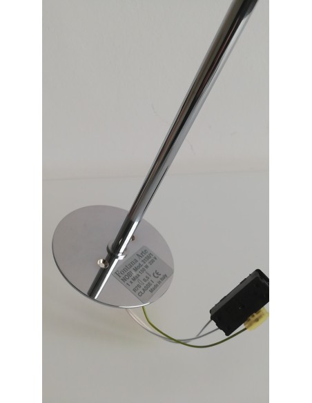Fontana arte 3138/1cr lampada a parete cromata nobi 78 con riflettore