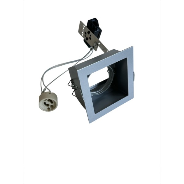 Delta light 202 21 12 a carree ok hi-encastré 50w GU10 aluminium réglable 90x90mm p.125mm