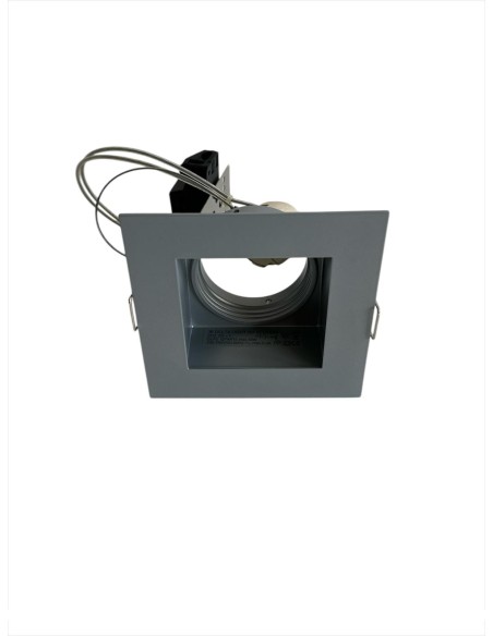Delta Light 202 20 07 A Carree RS50 HI S1 A faretto inc. fisso gu10 alluminio 95x95mm p.115mm