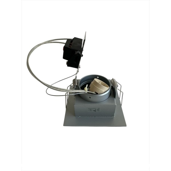 Delta Light 202 20 07 A Carree RS50 HI S1 A fixed recessed spotlight GU10 aluminum 95x95mm p.115mm