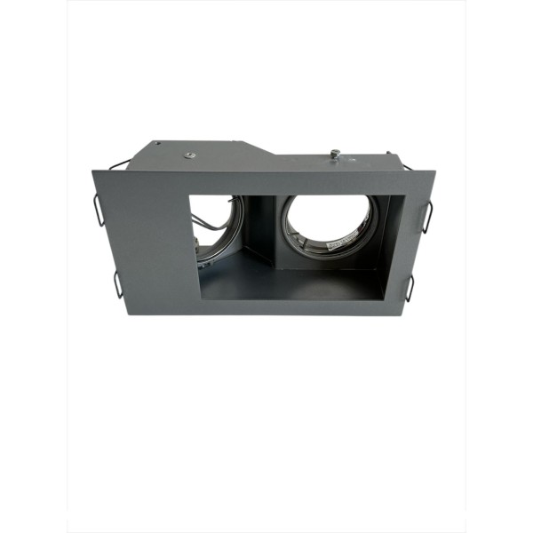 Delta light 2022120A Carree 235 S1 A faretto fisso/orient 2x50w 12v gx5.3 155mm x 90mm p.60mm