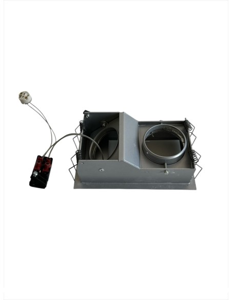 Projecteur fixe/orientable Delta Light 2022120A Carrée 235 S1 A 2 x 50 W 12 V GX5.3 155 mm x 90 mm p.60mm