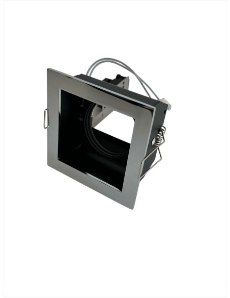 Delta Light 202 21 10 CB Carree Ok S1 Foco fijo empotrable gx5.3 12v Cromo 90x90mm p.125mm