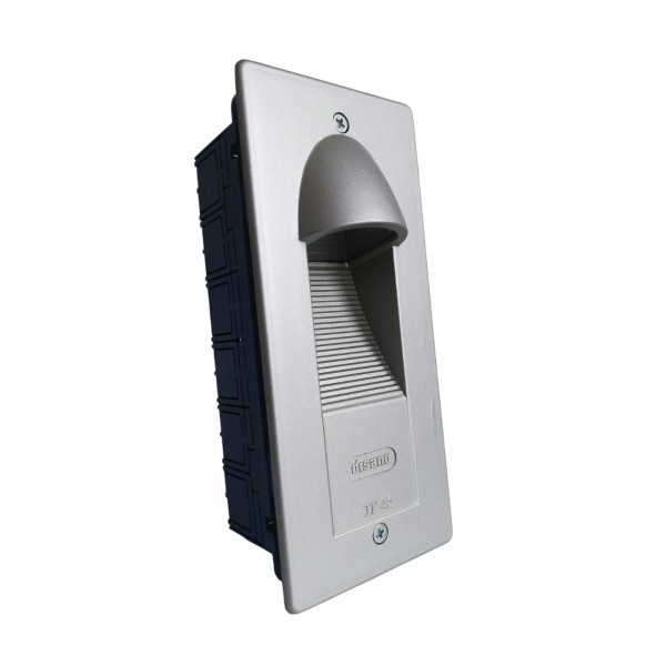 Disano 53067300 mini rectangular LED 1619 1 LED 1,15w 4000°k color plata metalizado