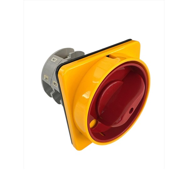 Bremas CA06300043L3 A6304 interruttore 4poli 63a ac23 500v con maniglia giallo/rossa