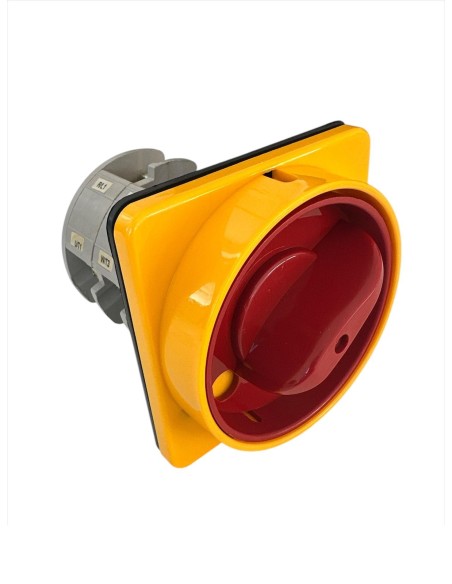 Bremas CA06300043L3 A6304 4-pole switch 63a ac23 500v with yellow/red handle