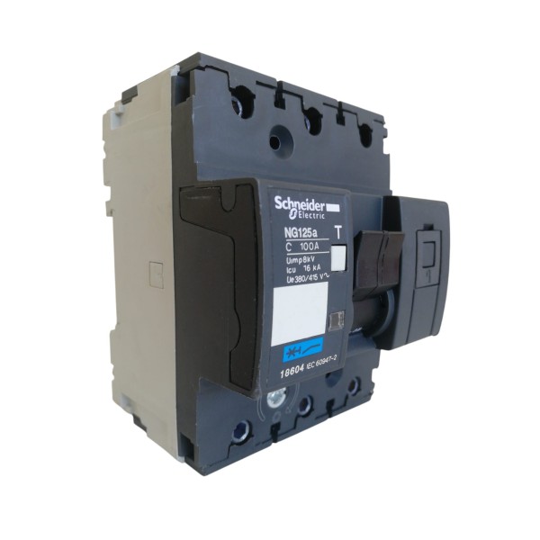 18604 INTERRUPTEUR MAGNETOTHERMIQUE AUTOMATIQUE NG125 3P 100A 16K C