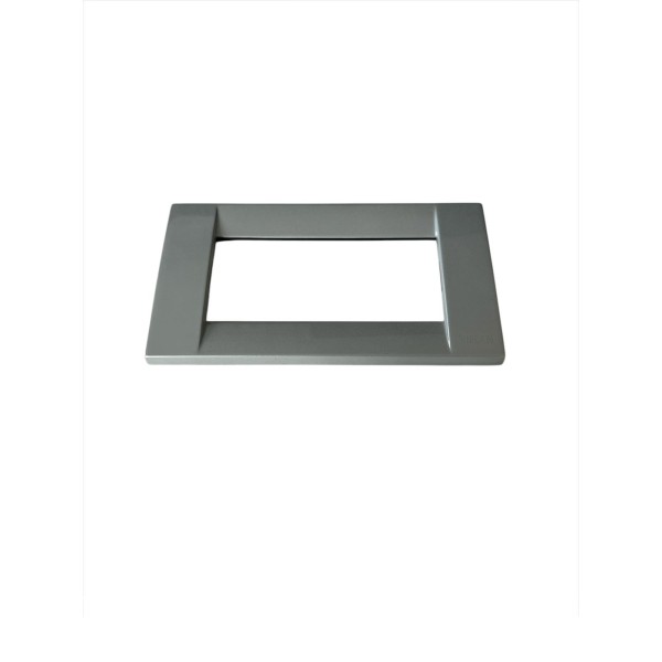 Vimar Idea 16734.21 Classic Plate 4 Module Silber