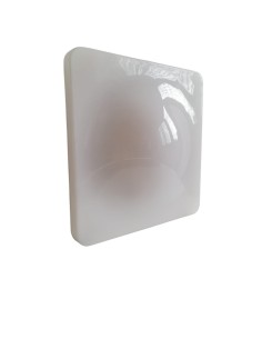 IGuzzini 3.5345.001.0 Applique murale Dada 250x250, ampoule fluorescente 2x9w g23 230v, plexiglas blanc