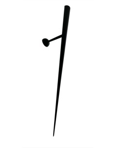 Lumen center 16600 102 Trylon lampada parete 1x150w e14 nero opaco L.765mm (1 pezzo) 2