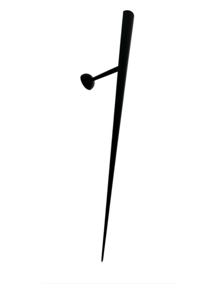 Lumen center 16600 102 Trylon wall lamp 1x150w e14 matt black L.765mm (1 piece)